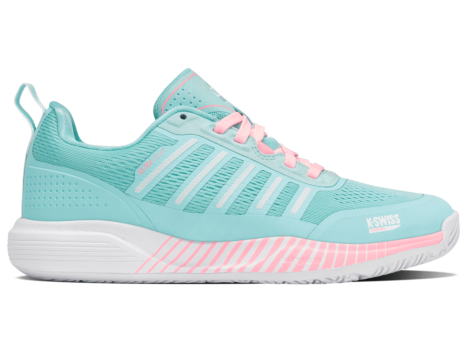 K-Swiss ULTRA COURT PADEL SOFT NEON BLUE/WHITE/NEON BUBBLE GUM